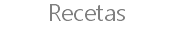 Recetas